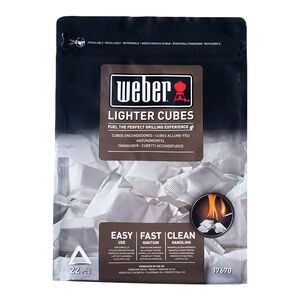 Weber 22-Piece Lighter Cubes White Weber 22-Piece Lighter Cubes White
